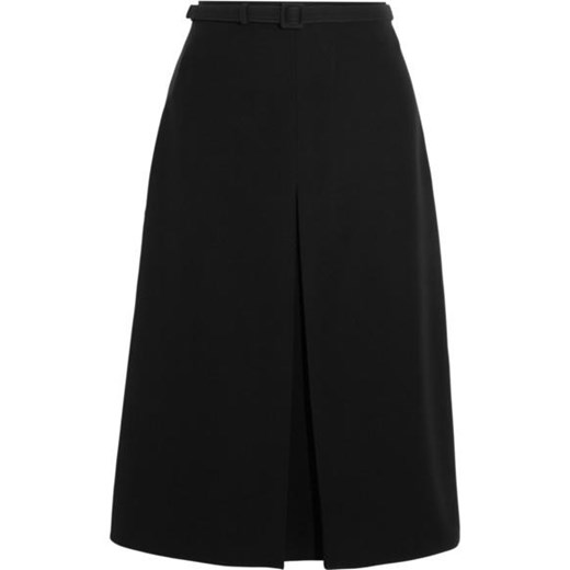 Pleated cady skirt net-a-porter czarny spódnica