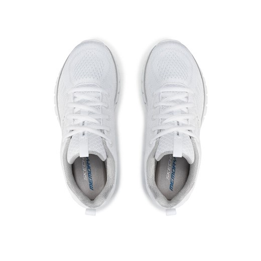 Buty sportowe damskie Skechers płaskie białe