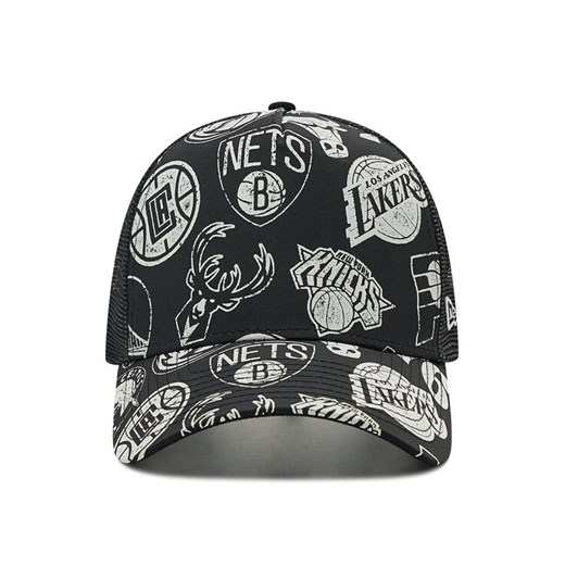 New Era Czapka z daszkiem NBA All Over Print 60222557 Czarny New Era OS MODIVO