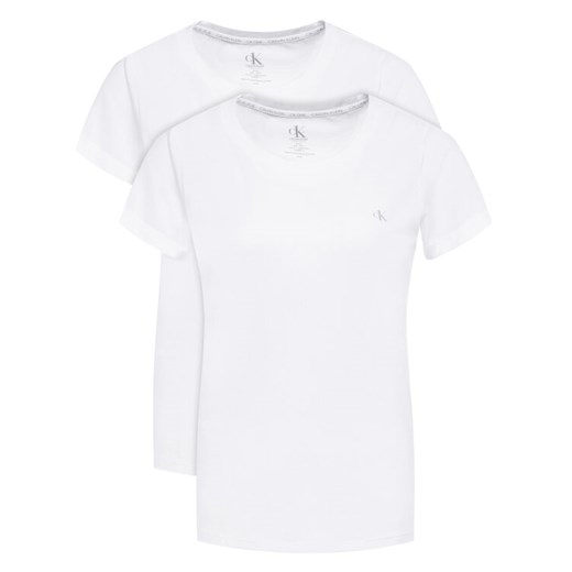 Calvin Klein Underwear Komplet 2 t-shirtów Lounge 000QS6442E Biały Regular Fit Calvin Klein Underwear M MODIVO wyprzedaż