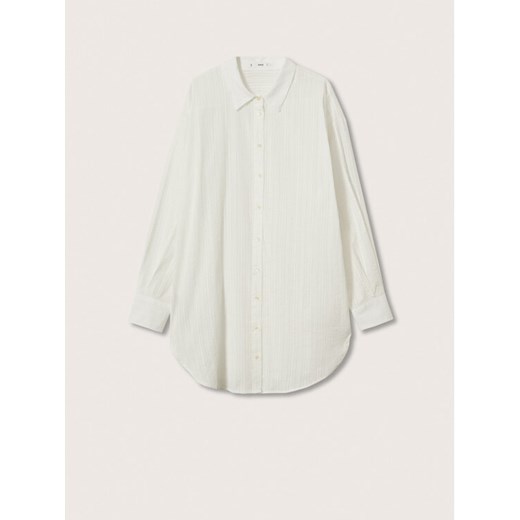 Mango Koszula Lunga 37860369 Biały Oversize Mango XS okazja MODIVO
