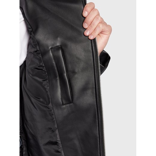 Calvin Klein Jeans Kurtka z imitacji skóry J30J322301 Czarny Regular Fit L wyprzedaż MODIVO