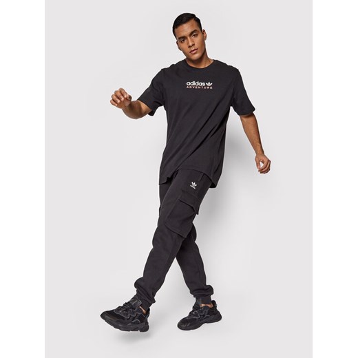 adidas Spodnie dresowe adicolor Essentials Trefoil HE6989 Czarny Slim Fit XL wyprzedaż MODIVO
