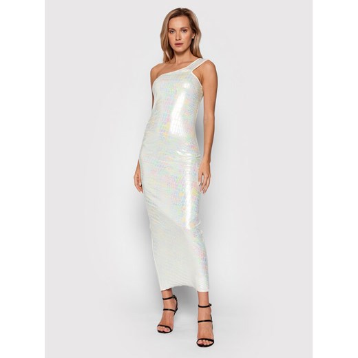 ROTATE Sukienka koktajlowa Linda Dress RT538 Biały Slim Fit Rotate 36 okazja MODIVO