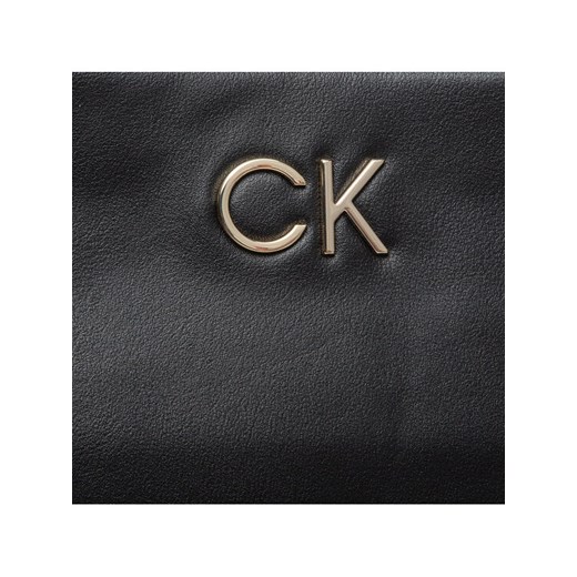 Calvin Klein Torebka Re-Lock Shopper W/Laptop Pouch K60K608720 Czarny Calvin Klein uniwersalny okazyjna cena MODIVO