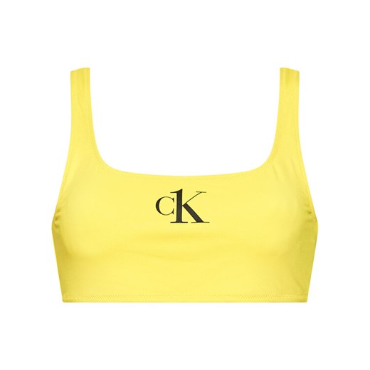 Calvin Klein Swimwear Góra od bikini KW0KW01404 Żółty S wyprzedaż MODIVO