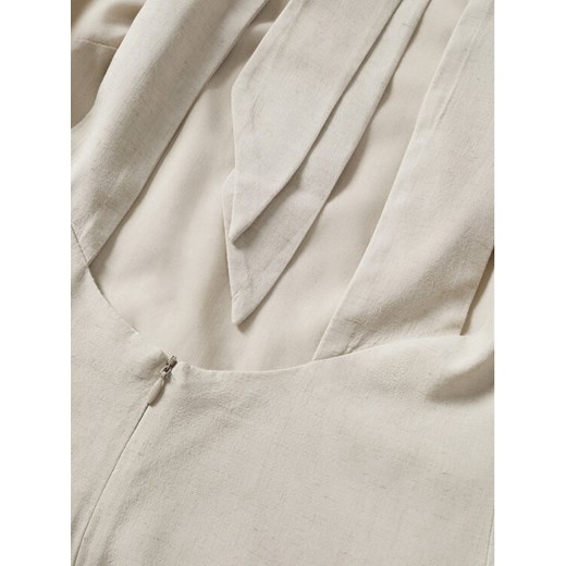 Mango Sukienka koktajlowa Catlin 37001186 Beżowy Regular Fit Mango L promocyjna cena MODIVO