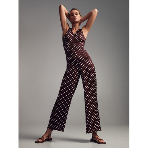 Mango Kombinezon Lola 37032881 Brązowy Regular Fit Mango L wyprzedaż MODIVO