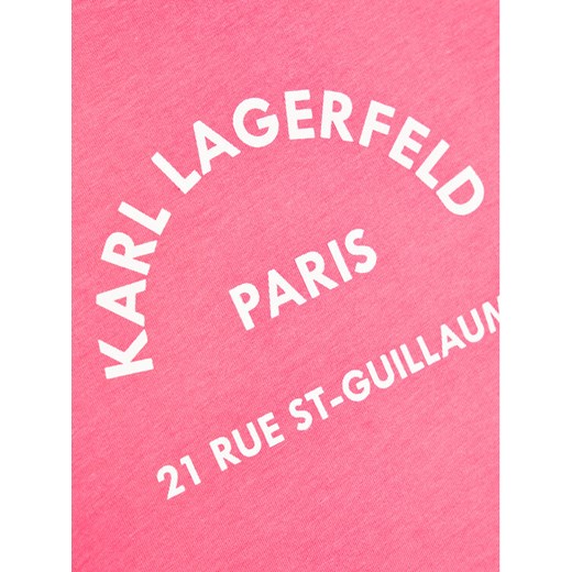 KARL LAGERFELD T-Shirt Z15M59 S Różowy Regular Fit Karl Lagerfeld 8Y promocja MODIVO