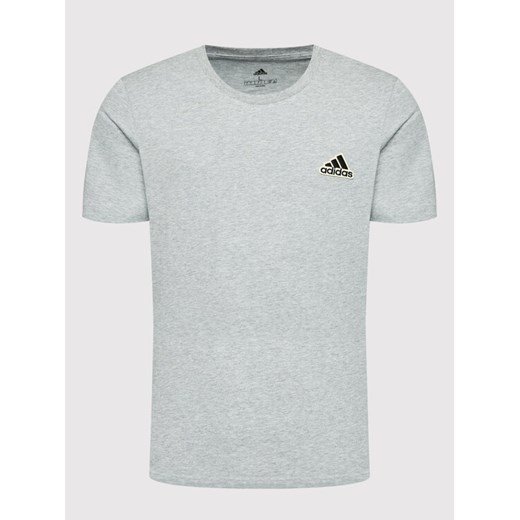 adidas T-Shirt Essentials FeelComfy Sport Inspired HE1808 Szary Regular Fit M okazja MODIVO