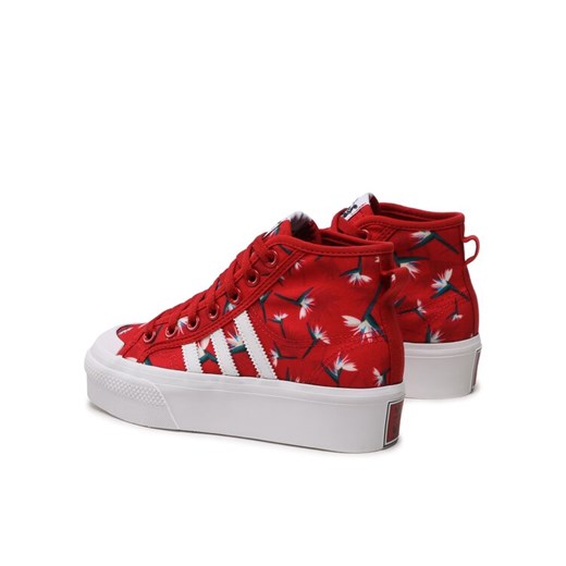 adidas Buty Nizza Platform Mid Tm W GY9561 Czerwony 40_23 wyprzedaż MODIVO