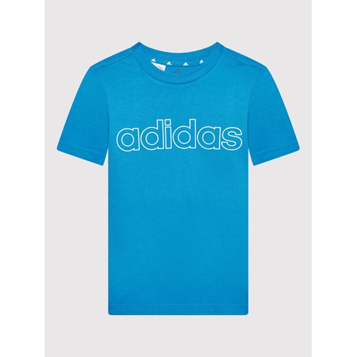 adidas T-Shirt B Lin HD5970 Niebieski Regular Fit 9_10Y MODIVO