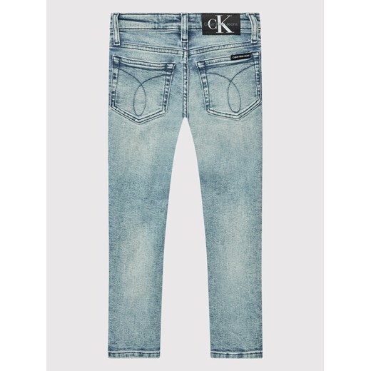 Calvin Klein Jeans Jeansy IB0IB01201 Niebieski Slim Fit 4Y MODIVO okazja