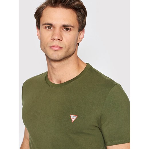 Guess T-Shirt Core M2YI24 J1311 Zielony Super Slim Fit Guess L promocja MODIVO