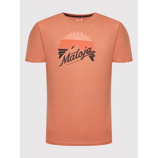 Maloja T-Shirt Antelao M. 33517-1-8583 Pomarańczowy Regular Fit Maloja M promocja MODIVO