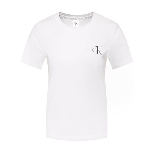 Calvin Klein Underwear Koszulka piżamowa 000QS6356E Biały Regular Fit Calvin Klein Underwear S okazyjna cena MODIVO