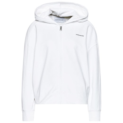 Calvin Klein Jeans Bluza J20J215577 Biały Regular Fit S okazja MODIVO