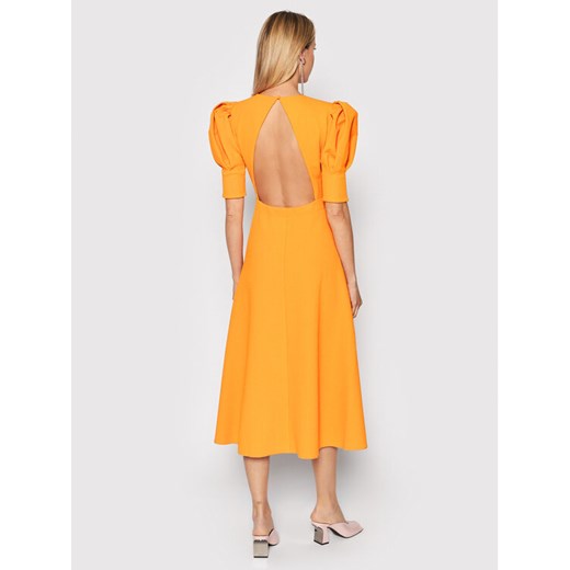 ROTATE Sukienka codzienna Lavine RT1196 Pomarańczowy Regular Fit Rotate 36 promocyjna cena MODIVO