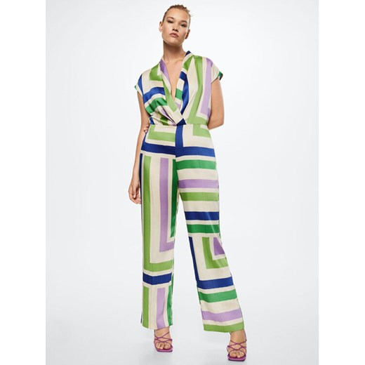 Mango Kombinezon Cris 37042884 Kolorowy Regular Fit Mango M okazyjna cena MODIVO