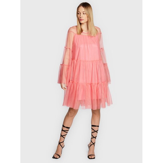 TWINSET Sukienka koktajlowa 222AP2046 Różowy Regular Fit Twinset S okazyjna cena MODIVO
