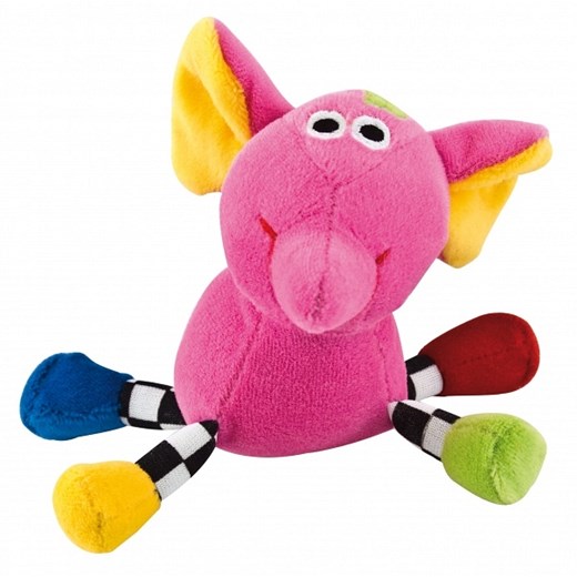 Welurowa zabawka dźwiękowa „Zwariowane zwierzątka” maluszeksklep-pl rozowy ciekawe