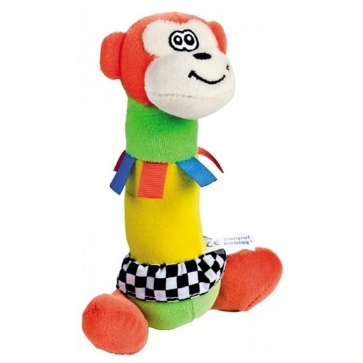 Pluszowa zabawka z piszczkiem "Hipcio/Małpka" maluszeksklep-pl pomaranczowy dziecięce