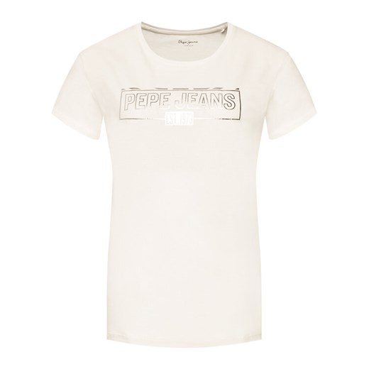 Pepe Jeans T-Shirt Betty PL504815 Beżowy Regular Fit Pepe Jeans S promocyjna cena MODIVO