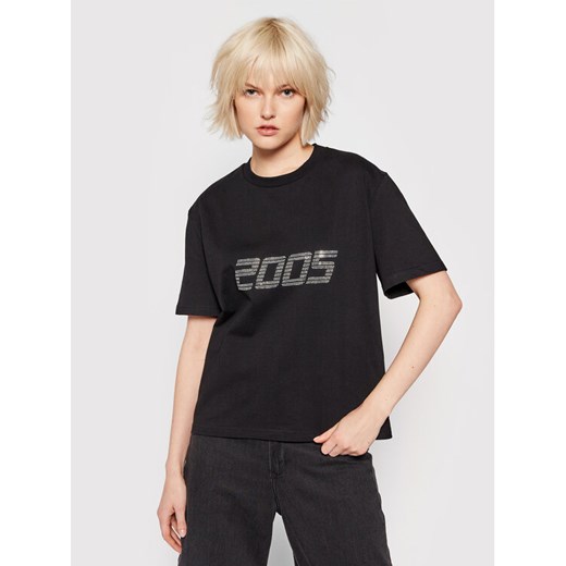 2005 T-Shirt Unisex Signature Czarny Relaxed Fit L MODIVO