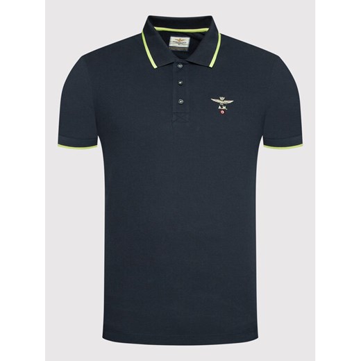 Aeronautica Militare Polo 221PO1604P82 Granatowy Regular Fit Aeronautica Militare M wyprzedaż MODIVO