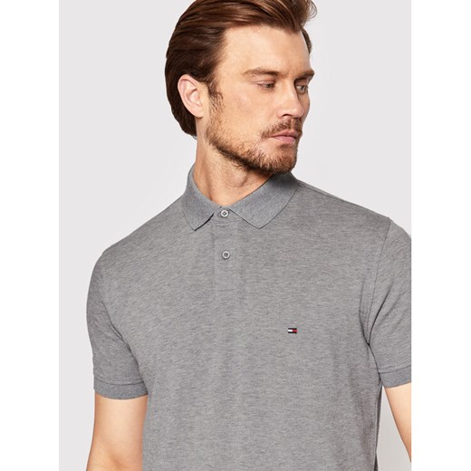 Tommy Hilfiger Polo 1985 MW0MW17770 Szary Regular Fit Tommy Hilfiger S promocyjna cena MODIVO