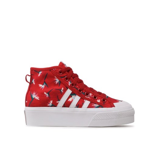 adidas Buty Nizza Platform Mid Tm W GY9561 Czerwony 40 wyprzedaż MODIVO