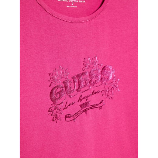 Guess T-Shirt J2GI21 K6YW1 Różowy Regular Fit Guess 10Y promocyjna cena MODIVO