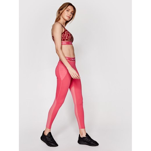 Calvin Klein Performance Legginsy Full Lenght Tight 00GWS1L650 Różowy Slim Fit M okazyjna cena MODIVO