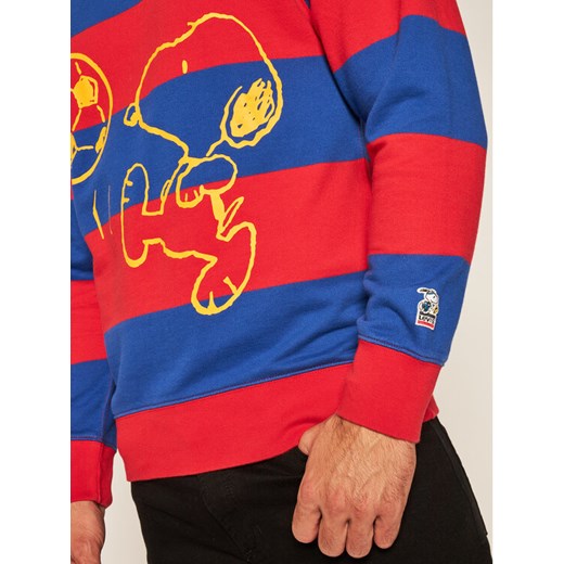 Levi's® Sweter PEANUTS® Striped 23894-0003 Kolorowy Regular Fit XS okazja MODIVO