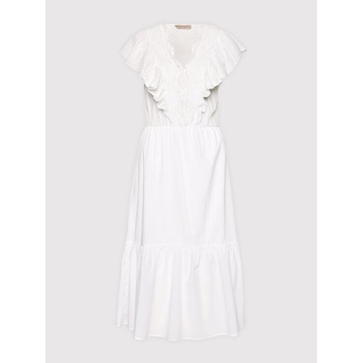 Rinascimento Sukienka letnia CFC0103755003 Biały Regular Fit Rinascimento XS okazja MODIVO