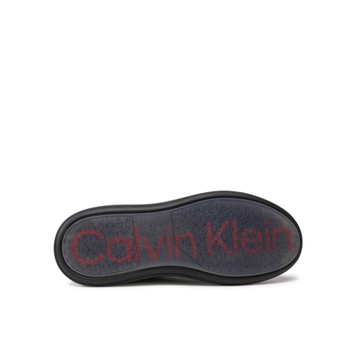 Calvin Klein Sneakersy Low Top Lace Up Zip HM0HM00746 Czarny Calvin Klein 45 MODIVO wyprzedaż