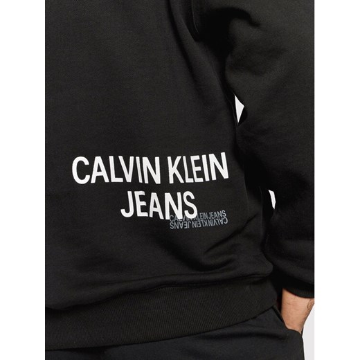 Calvin Klein Jeans Bluza J30J318801 Czarny Relaxed Fit XL wyprzedaż MODIVO