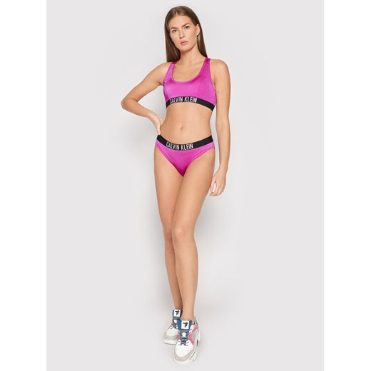 Calvin Klein Swimwear Góra od bikini KW0KW01459 Różowy XS okazyjna cena MODIVO
