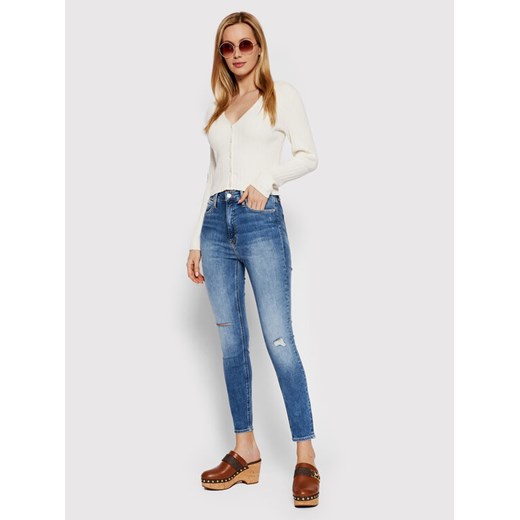 Calvin Klein Jeans Kardigan J20J217728 Beżowy Slim Fit XS MODIVO promocyjna cena