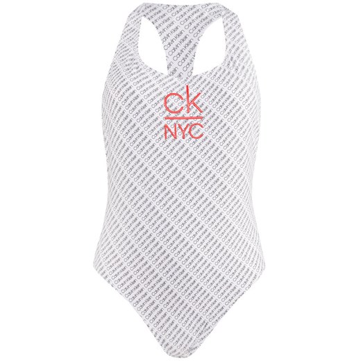 Calvin Klein Swimwear Strój kąpielowy KW0KW00993 Biały XS wyprzedaż MODIVO