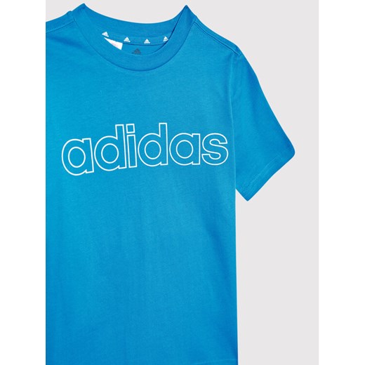 adidas T-Shirt B Lin HD5970 Niebieski Regular Fit 9_10Y MODIVO
