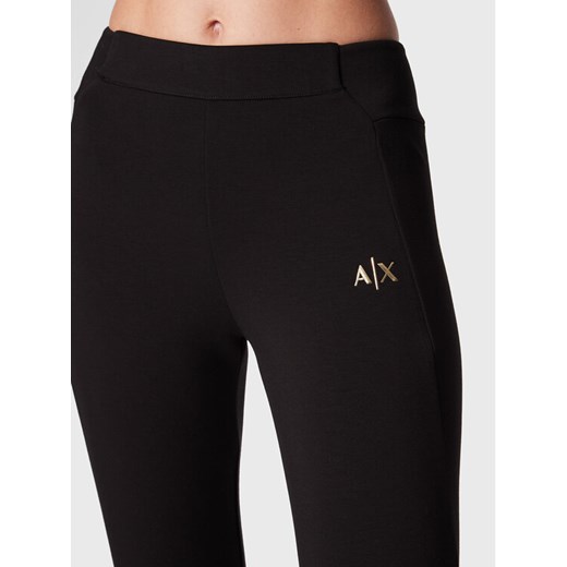 Armani Exchange Legginsy 6LYP84 YJ4WZ 1200 Czarny Slim Fit Armani Exchange XL wyprzedaż MODIVO