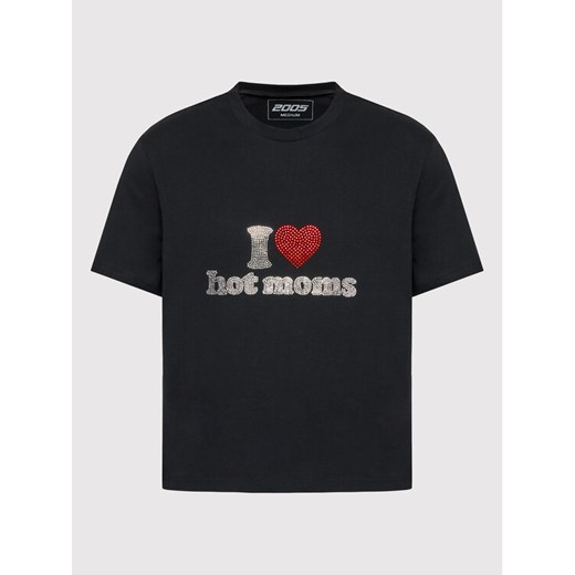 2005 T-Shirt Unisex Hot Moms Czarny Relaxed Fit XL MODIVO