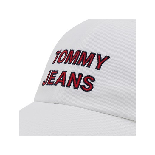 Tommy Jeans Czapka z daszkiem Graphic Cap AW0AW10191 Biały Tommy Jeans uniwersalny promocja MODIVO
