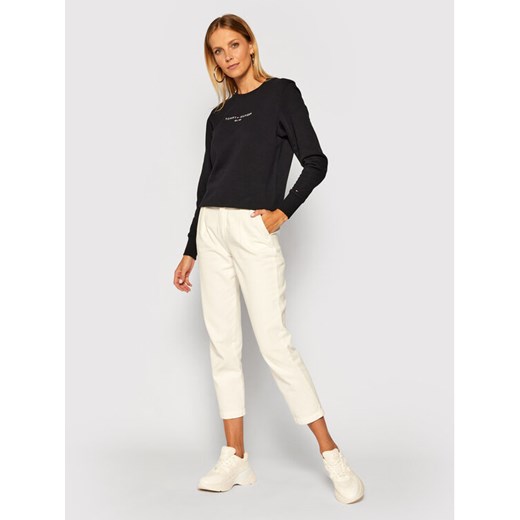 Tommy Hilfiger Bluza Essential WW0WW28220 Granatowy Loose Fit Tommy Hilfiger L wyprzedaż MODIVO