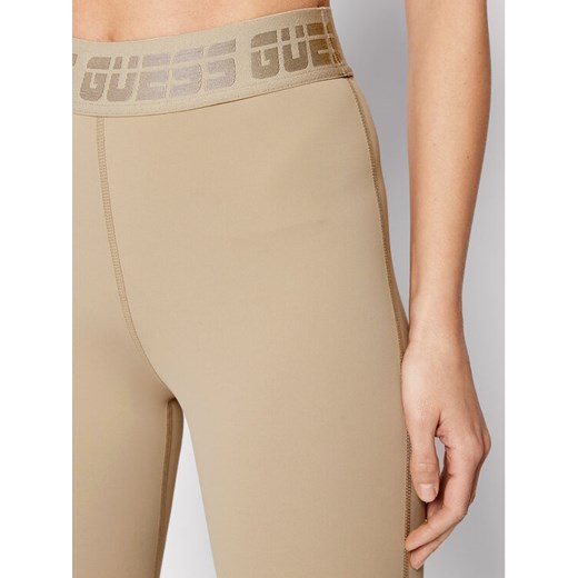 Guess Legginsy Aileen V2GB13 MC049 Brązowy Slim Fit Guess L MODIVO promocyjna cena