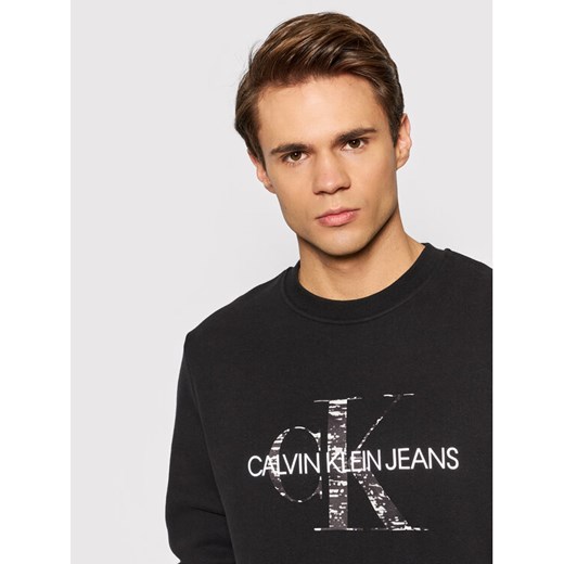 Calvin Klein Jeans Bluza J30J319365 Czarny Regular Fit S okazja MODIVO