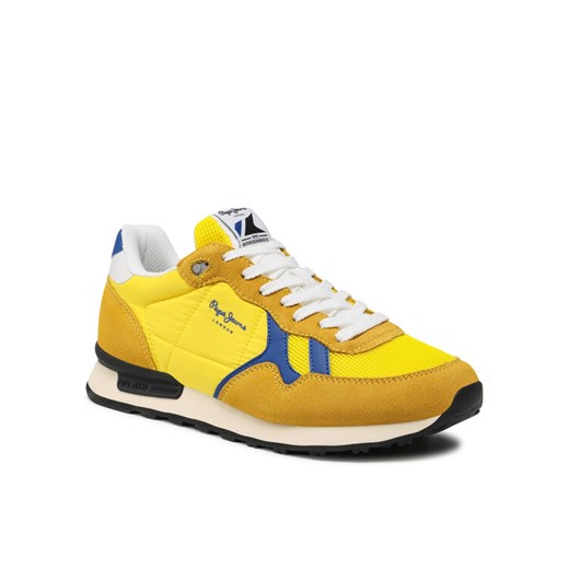 Pepe Jeans Sneakersy Britt Man Studio PMS30806 Żółty Pepe Jeans 41 promocja MODIVO