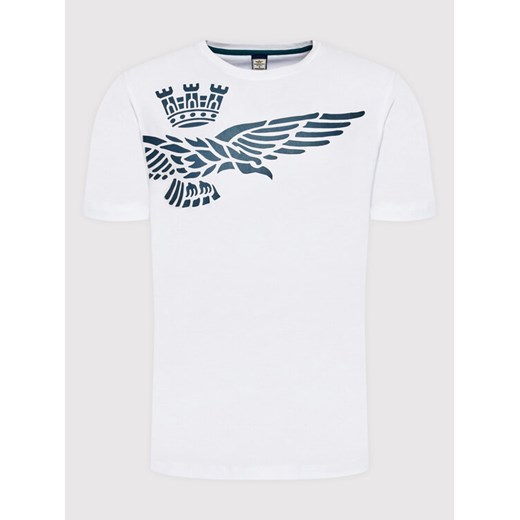 Aeronautica Militare T-Shirt 221TS1933J469 Biały Regular Fit Aeronautica Militare L MODIVO promocyjna cena