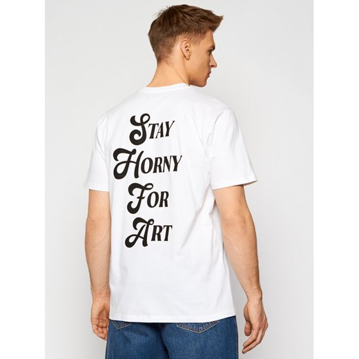 Local Heroes T-Shirt Stay Horny SS21T0068 Biały Regular Fit Local Heroes M okazja MODIVO